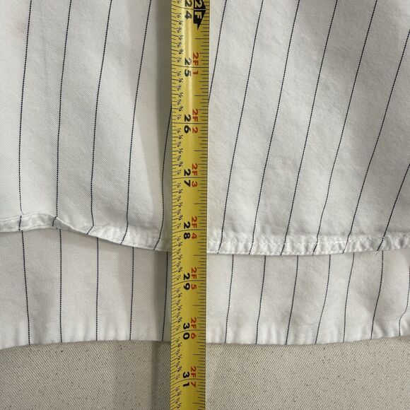 Babaton Striped Long Sleeve Button Shirt – Size Large– Aritzia White Black - Picture 10 of 12